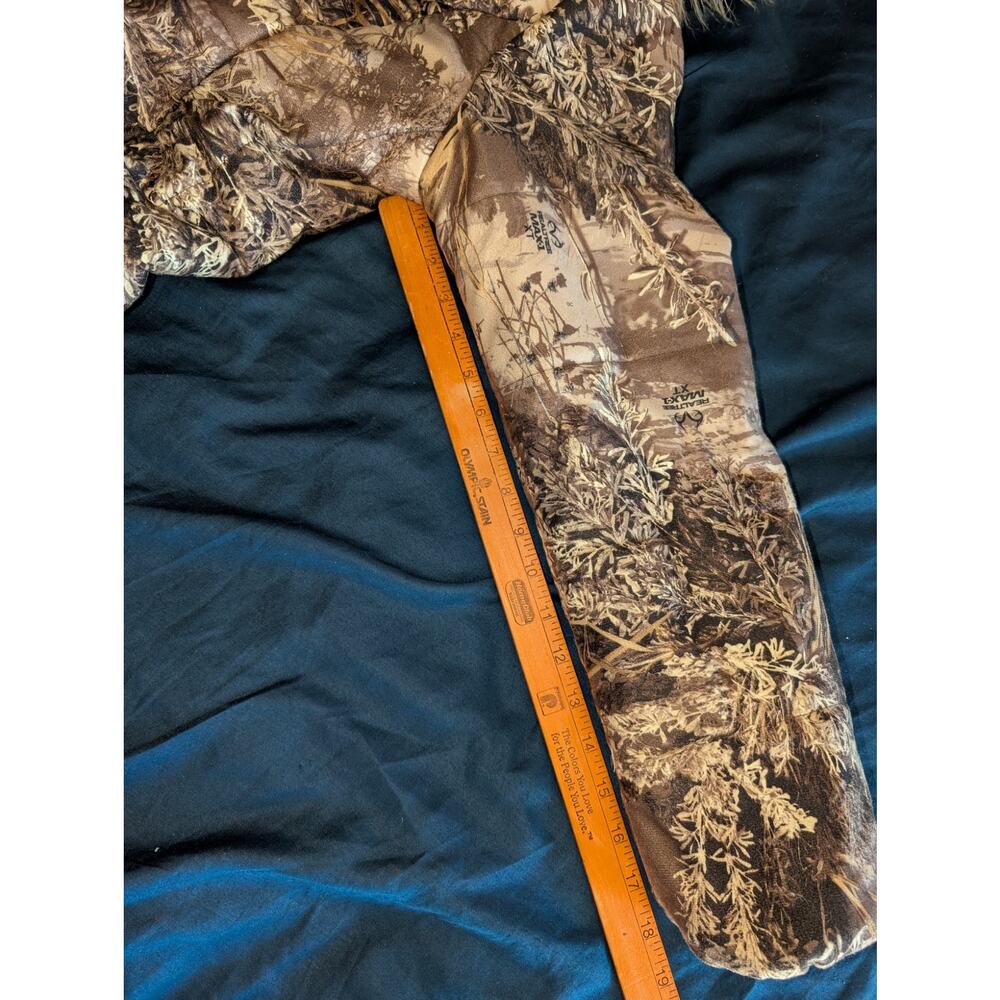 Realtree Max-1 XT Camouflage Jacket Size Large Women's Parka Zip off Hood - Picture 3 of 6